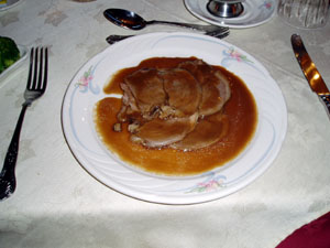 Roast Lamb with Mint Sauce